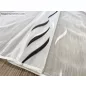 Voile, Azra, fehér alapon fekete, 200x210 cm 
