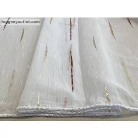 Voile, Pálcikás, fehér alapon Terra, 500x260 cm 