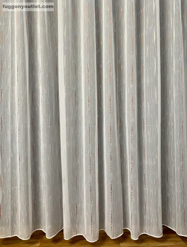Voile, Pálcikás, fehér alapon Terra, 500x260 cm 