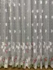 Tulipánlevél, fehér alapon Rózsaszín,-zöld, 500x250 cm