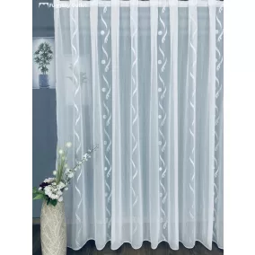 Voile, Roshan, fehér,alaponfehér, 200x260 cm 