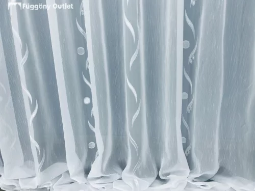 Voile, Roshan, fehér,alaponfehér, 200x260 cm 