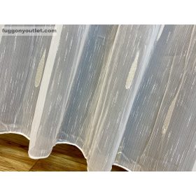 Voile, eső csepp, fehér alapon arany, 300x260 cm 