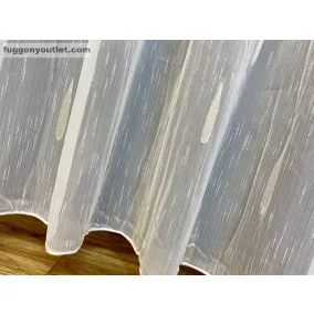 Voile, eső csepp, fehér alapon arany, 300x260 cm 