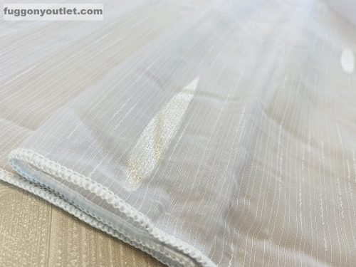 Voile, eső csepp, fehér alapon arany, 300x260 cm 