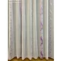 Voile, Hullócsillag, fehér alapon lila, 500x260 cm 