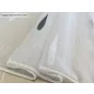 Voile, eső cseppes, fehér alapon fekete, 300x260 cm 