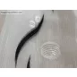 Voile, eső cseppes, fehér alapon fekete, 300x260 cm 