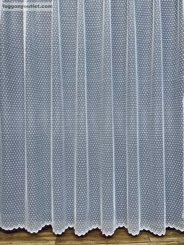 Pöttyös, fehér, 500 x250 cm