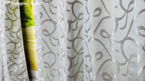 Sötétítő, Kacskaringó, Selyem Galambszürke, 140x180 cm, 2db-os csomag