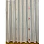 Voile, Zikzak bordó fehér alapon bordó, 300x260 cm 