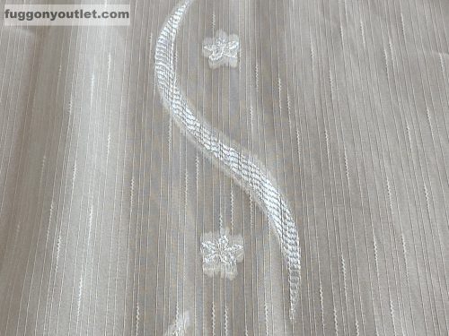 Voile, Hullocsillag, krém alapon krém, 500x260 cm 