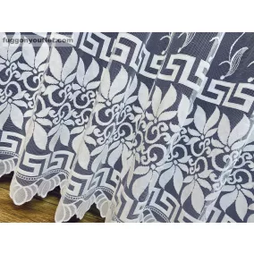 Görög minta, fehér, 300x155 cm