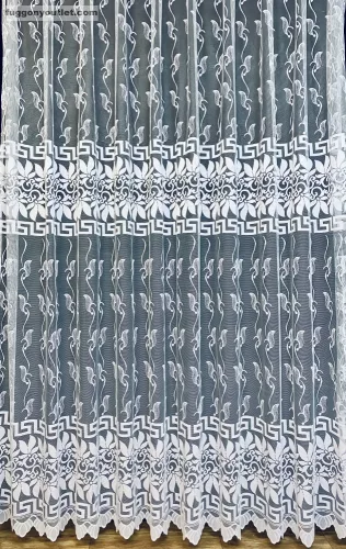 Görög minta, fehér, 500x250 cm