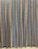 Voile, Görög minta, fehér alapon barna, 400x155 cm 