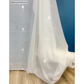 Méteráru, Voile, krém alapon krém Kocka 280 cm 