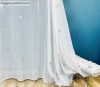 Méteráru, Voile, fehér alapon Mogyoró Bézs 280 cm 