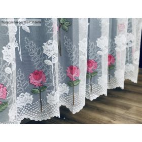 Rózsaszál, fehér alapon Rózsa, 300x250 cm