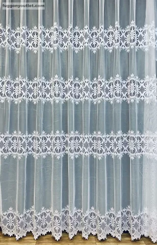 Csillagsor, fehér, 300x250 cm