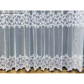 Csillagsor, fehér, 500x250 cm