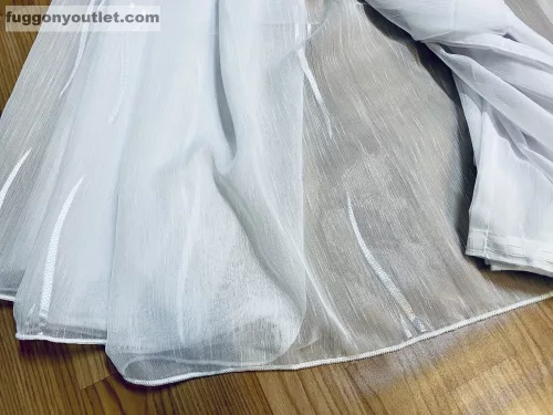 Voile, Zoe, fehér, 300x155 cm