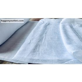 Méteráru, Gyűrt Voile, Kres fehér 280 cm