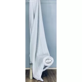 Méteráru, len natúr, szürke, 280 cm