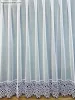Csipkés Függöny, Basic, fehér, 30 cm fehér csipke, 300x250 cm