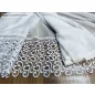   Csipkés Függöny, Basic, fehér, 30 cm fehér csipke, 300x250 cm