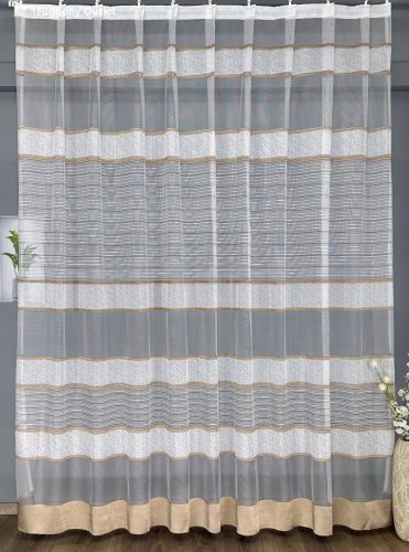 Bordás, fehér alapon barna 500x200 cm