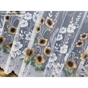 Pipacsvirág, fehér alapon barna, 300x250 cm