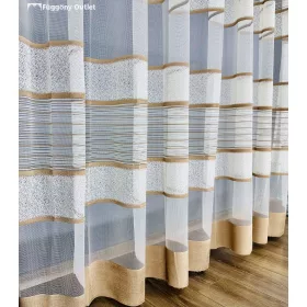 Bordás, krém alapon barna 400x250 cm
