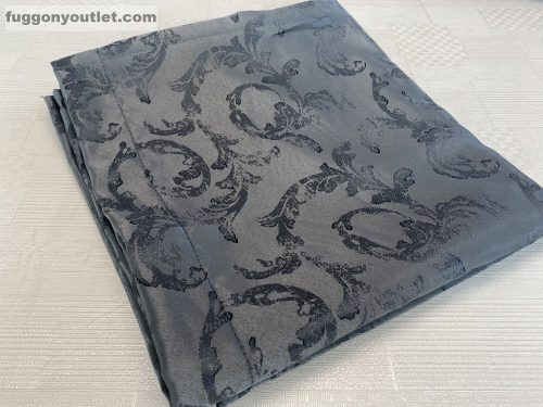 Kész sötétítő függöny, szürkeinda selyem sötétszürke, ( 2 darab =140x180 cm ) oldal kötős 2 db