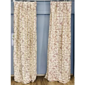   Sötétítő, Rombusz minta Bordo, 2x140x260 cm, 2db-os csomag