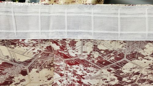 Sötétítő, Rombusz minta Bordo, 2x140x260 cm, 2db-os csomag