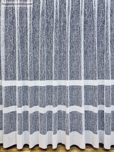 Jeges Csíkos, fehér, 300x155 cm