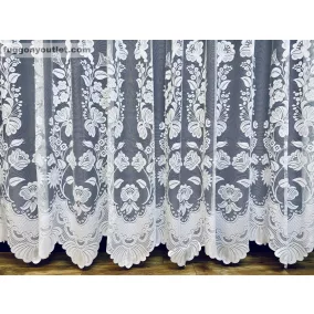 Kalocsai, fehér, 150x250 cm