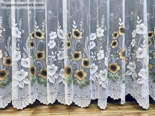 Pipacsvirág, fehér alapon barna, 400x250 cm