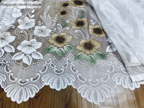 Pipacsvirág, fehér alapon barna, 400x250 cm