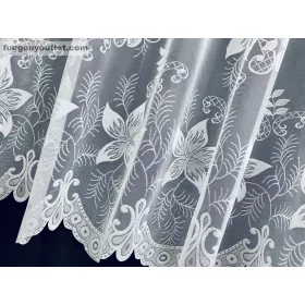 Csillaglevél, fehér, 400x155 cm