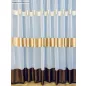 Voile, fehér alapon barna arany krém, 300x260 cm