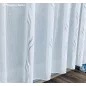 Voile, Dilara, fehér alapon szürke, 300x155 cm 
