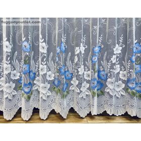 Pipacsvirág, fehér alapon Kék, 300x175 cm