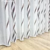 Voile, Azra, fehér alapon barna, 200x210 cm