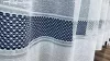 Hálós csíkos , fehér alap,Ezüst soros, 500x175 cm