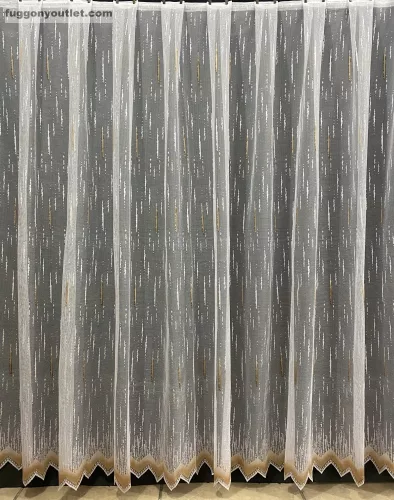 Zápor, fehér alapon arany, 300x155 cm
