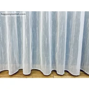 Voile, Pálcikás, fehér alapon fehér, 500x150 cm