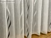 Voile, Azra, fehér alapon fekete, 200x210 cm 