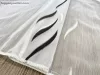 Voile, Azra, fehér alapon fekete, 200x210 cm 