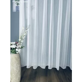 Voile, Celen lenes, fehér, 300x150 cm 